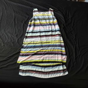 Vince Camuto Multicolor Striped Midi Dress